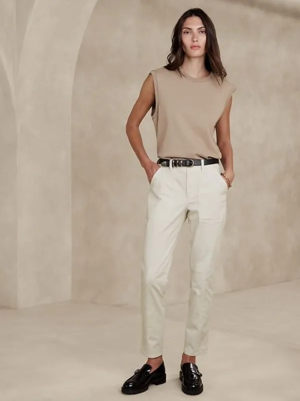 Mid-Rise Slim Cargo Pant sold by Banana Republic