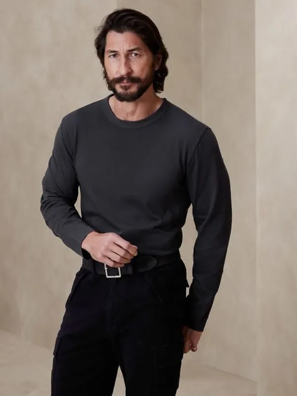Soft Wash Long-Sleeve T-Shirt sold by Banana Republic