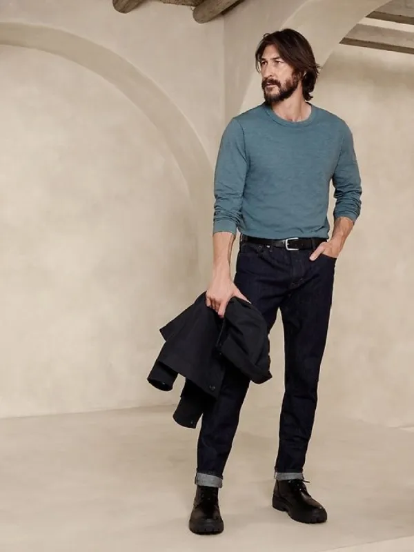 Soft Wash Long-Sleeve T-Shirt sold by Banana Republic