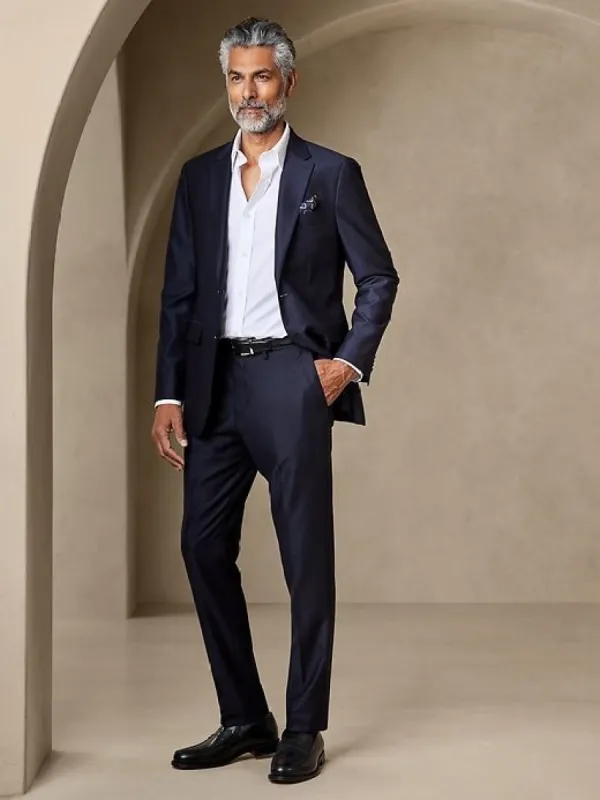 Signature Italian Hopsack Suit Pant sold by Banana Republic