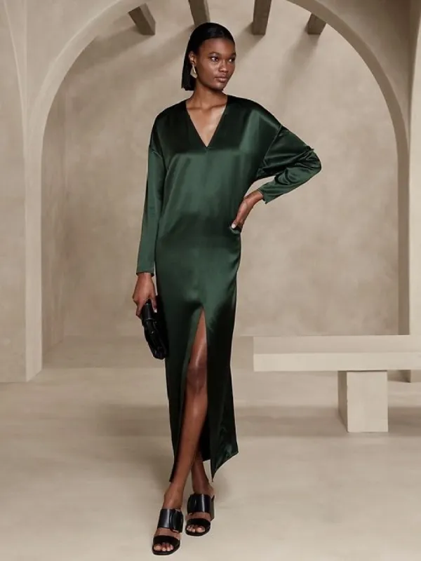 Dona Silk Maxi Dress sold by Banana Republic