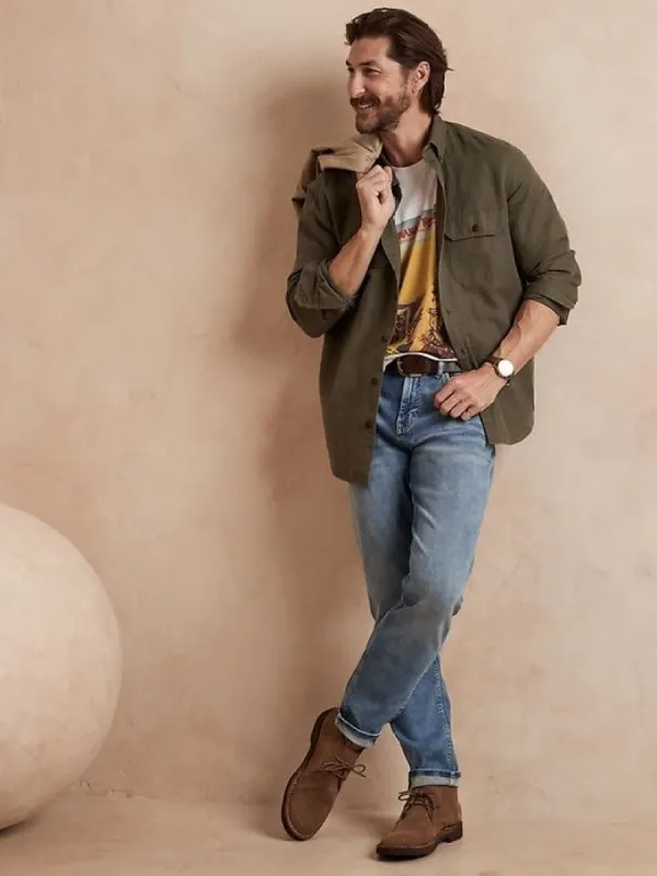 Tapered World Traveler Jean sold by Banana Republic