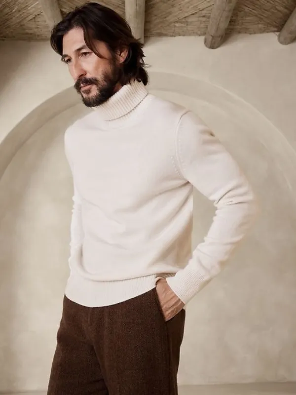 Jaime Merino-Cashmere Turtleneck Sweater sold by Banana Republic