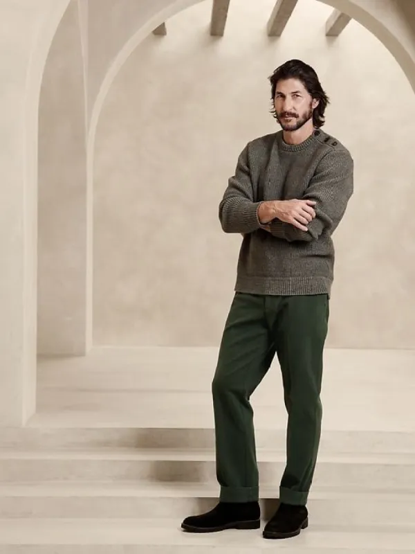 Straight Brushed Traveler Chino sold by Banana Republic