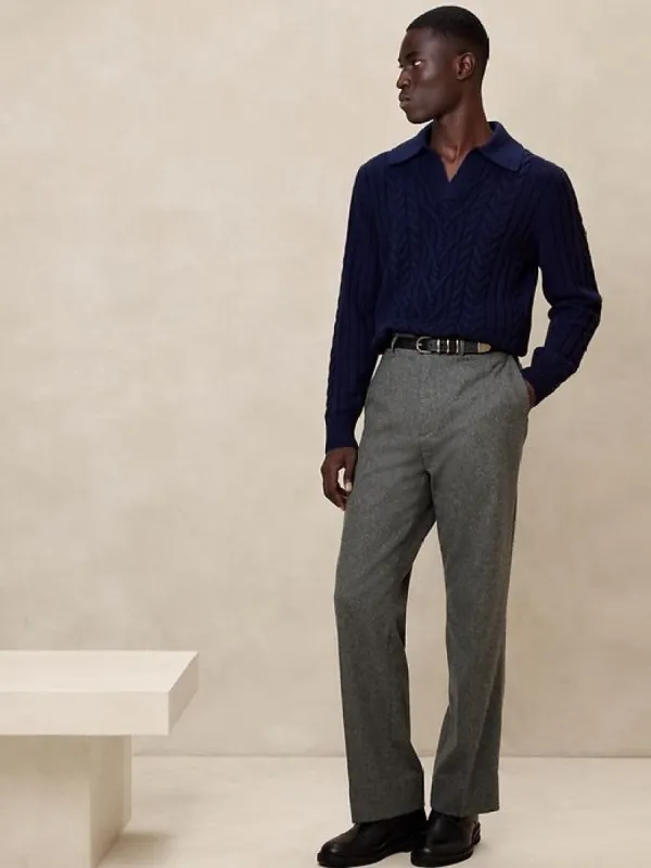 Italian Melton Officer Pant sold by Banana Republic