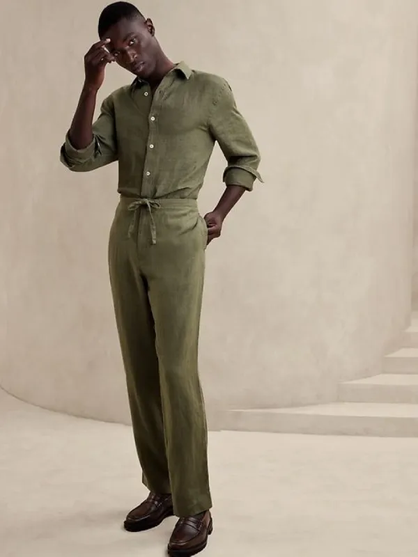 Castello Linen Beach Pant sold by Banana Republic