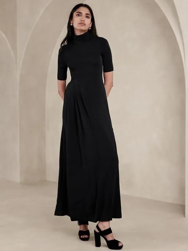 Jennie Asymmetrical Maxi Dress sold by Banana Republic