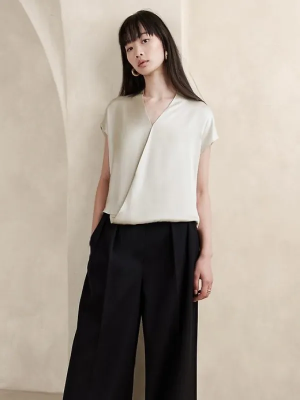 Poppy Satin Top sold by Banana Republic