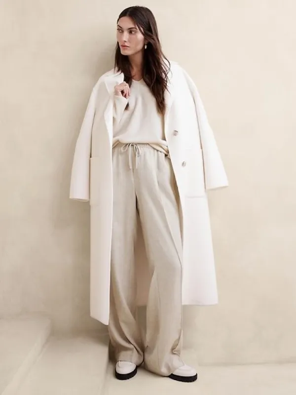 Arama Italian Flannel Wide-Leg Pant sold by Banana Republic