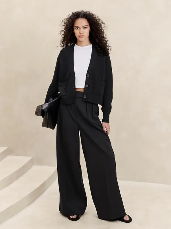 Demi Cotton-Silk Cardigan sold by Banana Republic