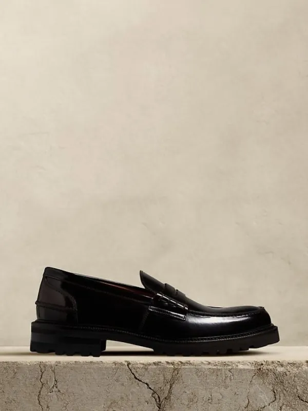 Amir Leather Lug-Sole Loafer made by Banana Republic