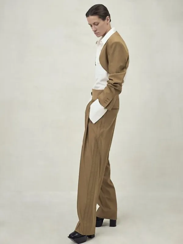 BR x Peter Do Tuxedo Drill Trousers sold by Banana Republic