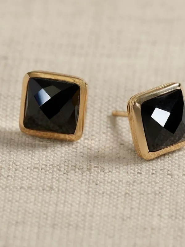 Tiny Square Facet Posts | Aureus + Argent sold by Banana Republic