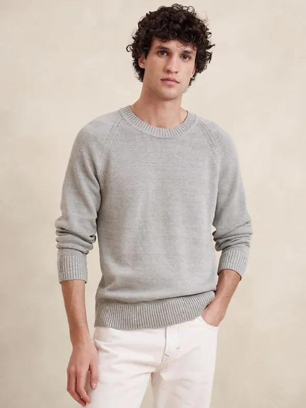 Giorgio Linen-Cotton Sweater sold by Banana Republic