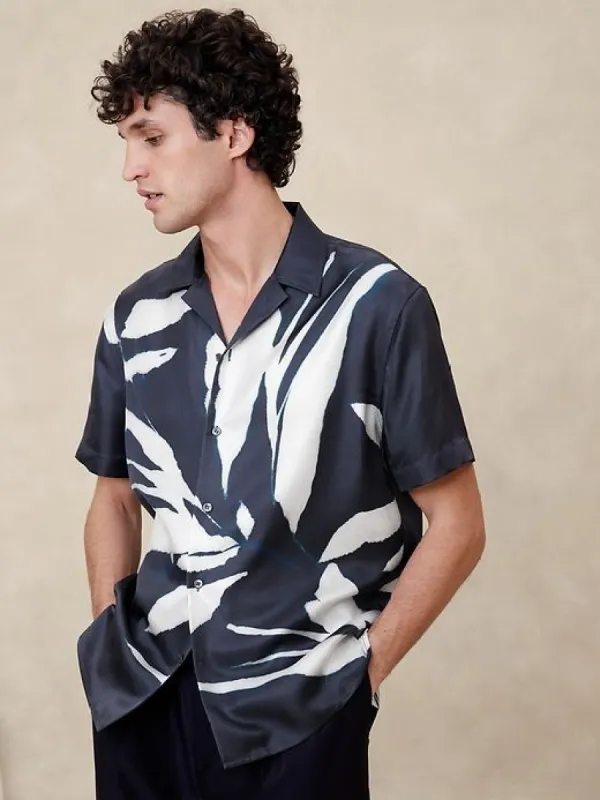 Lyam Silk Resort Shirt made by Banana Republic