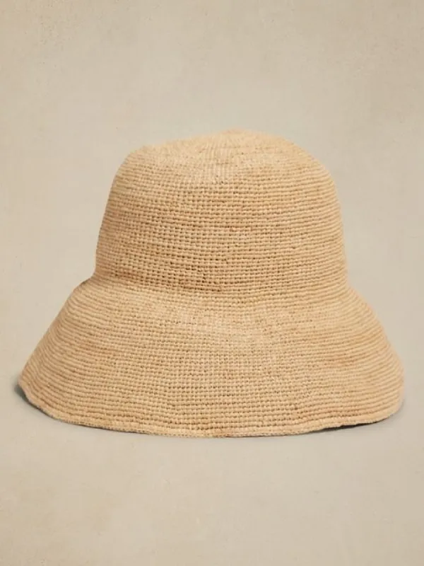 Shoreline Raffia Bucket Hat | Hampui sold by Banana Republic
