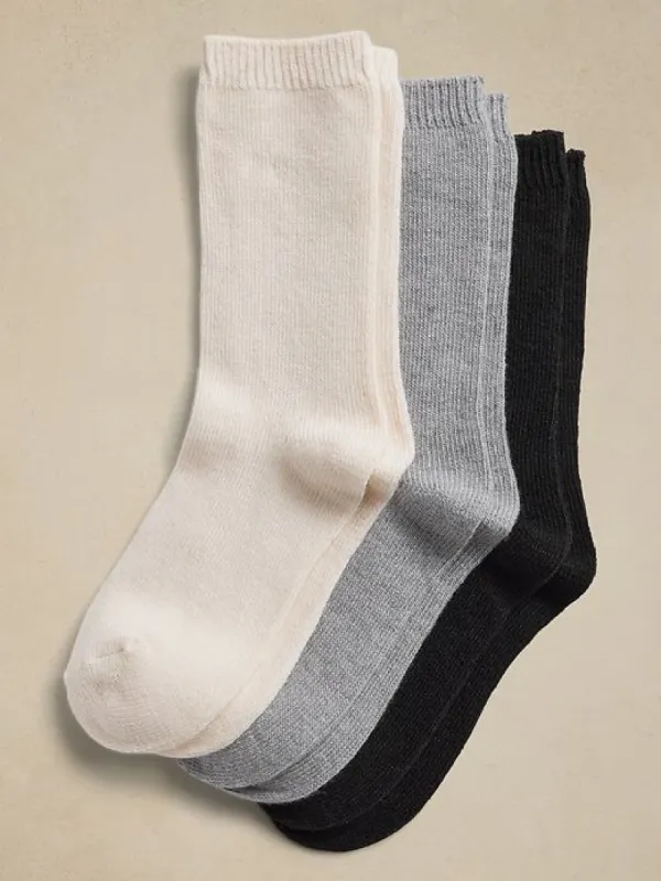 Cozy Sock with a Touch of Cashmere 3-Pack made by Banana Republic
