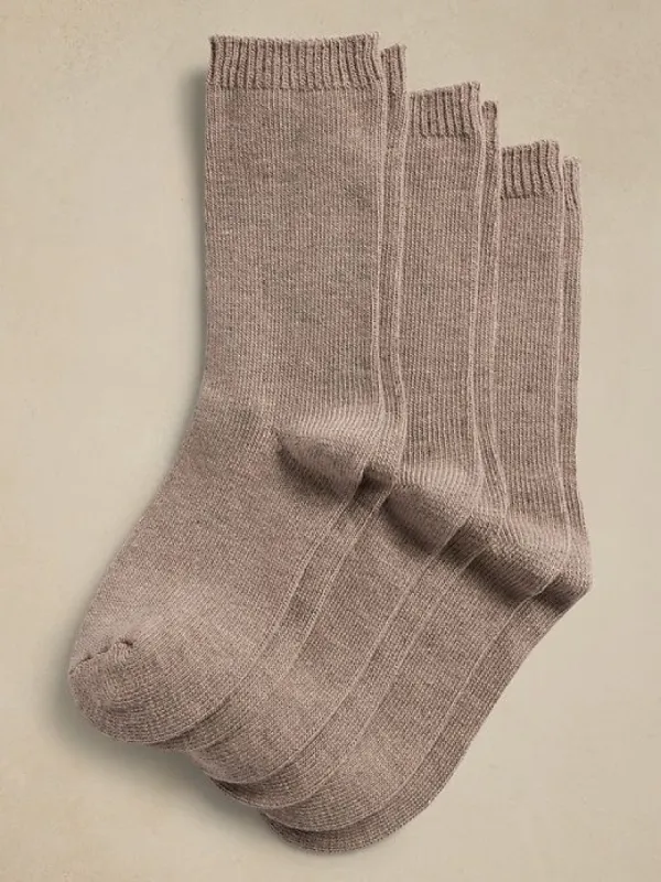 Cozy Sock with a Touch of Cashmere 3-Pack made by Banana Republic
