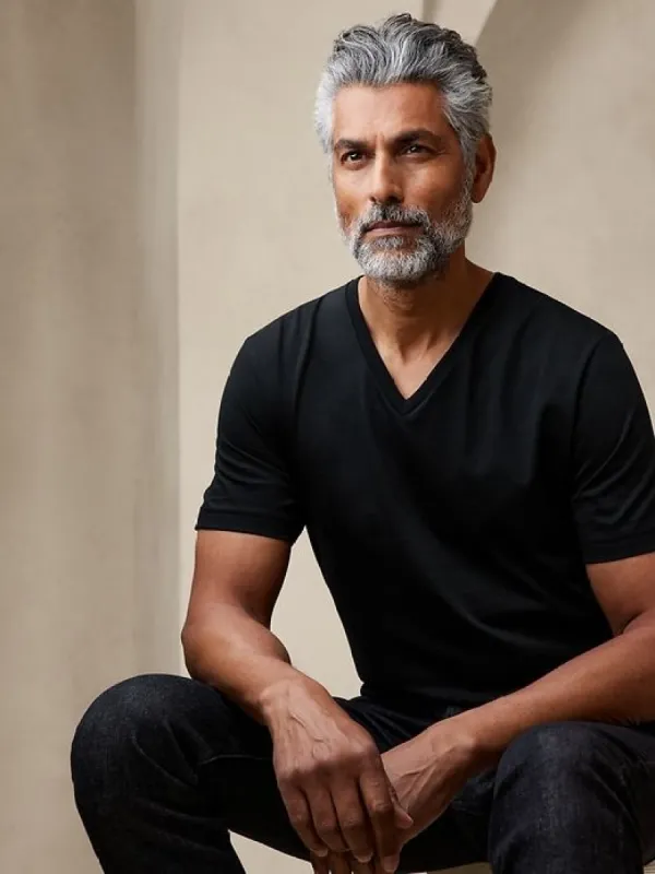 Authentic SUPIMA® V-Neck T-Shirt sold by Banana Republic