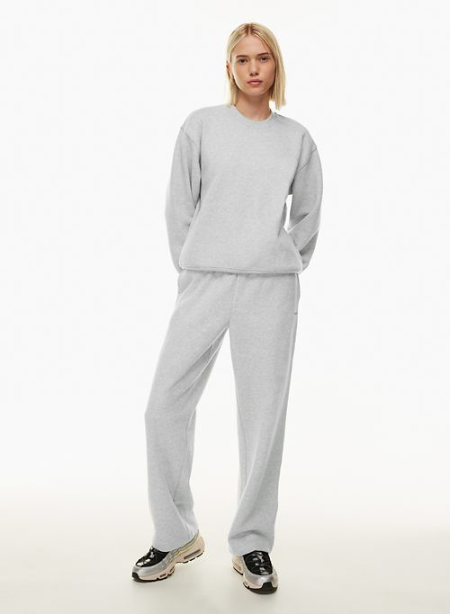 Tna Women's Cozy Fleece Perfect Crew Sweatshirt in Heather Chrome size Large sold by Aritzia product image thumbnail 2