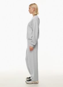 Tna Women's Cozy Fleece Perfect Crew Sweatshirt in Heather Chrome | Large sold by Aritzia
