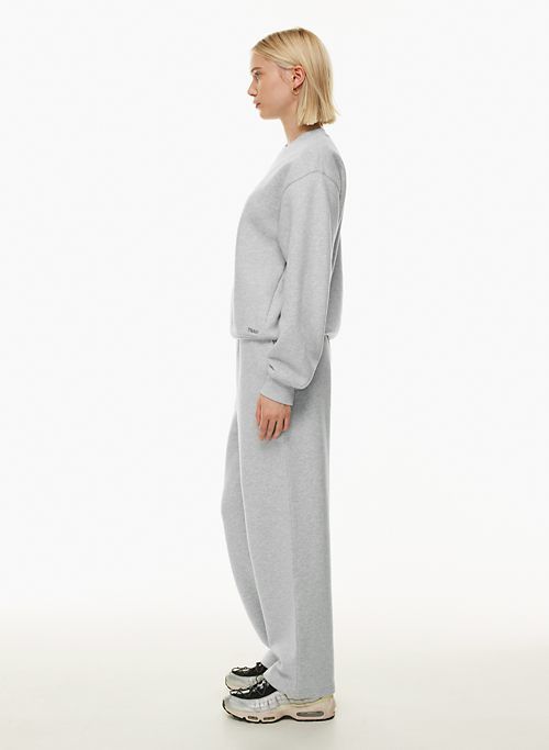 Tna Women's Cozy Fleece Perfect Crew Sweatshirt in Heather Chrome size Large sold by Aritzia product image thumbnail 4