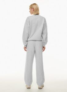 Tna Women's Cozy Fleece Perfect Crew Sweatshirt in Heather Chrome | Large sold by Aritzia