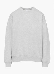 Tna Women's Cozy Fleece Perfect Crew Sweatshirt in Heather Chrome | Large sold by Aritzia