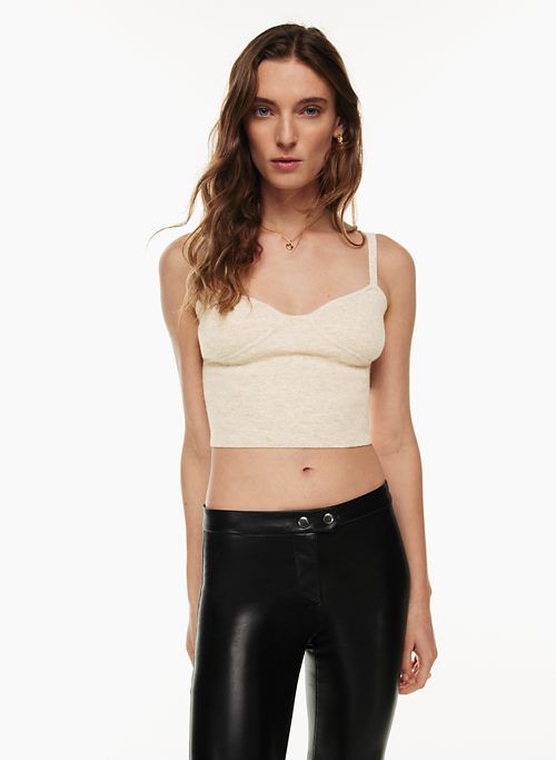 Wilfred Women's Sicily Sweater in Heather Light Oatmeal size 2XS | Nylon/Viscose/Wool sold by Aritzia product image thumbnail 5