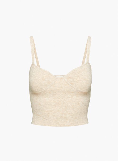 Wilfred Women's Sicily Sweater in Heather Light Oatmeal size 2XS | Nylon/Viscose/Wool sold by Aritzia product image thumbnail 6