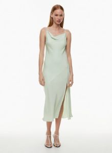 fonda satin dress sold by Aritzia