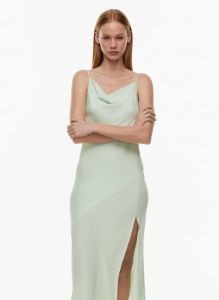fonda satin dress sold by Aritzia