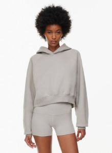 cozy fleece mega raglan cropped hoodie sold by Aritzia