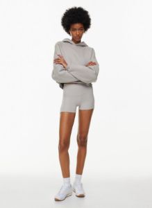 cozy fleece mega raglan cropped hoodie sold by Aritzia