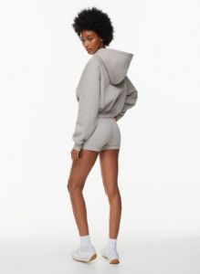 cozy fleece mega raglan cropped hoodie sold by Aritzia