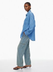 the 80s comfy denim shirt sold by Aritzia