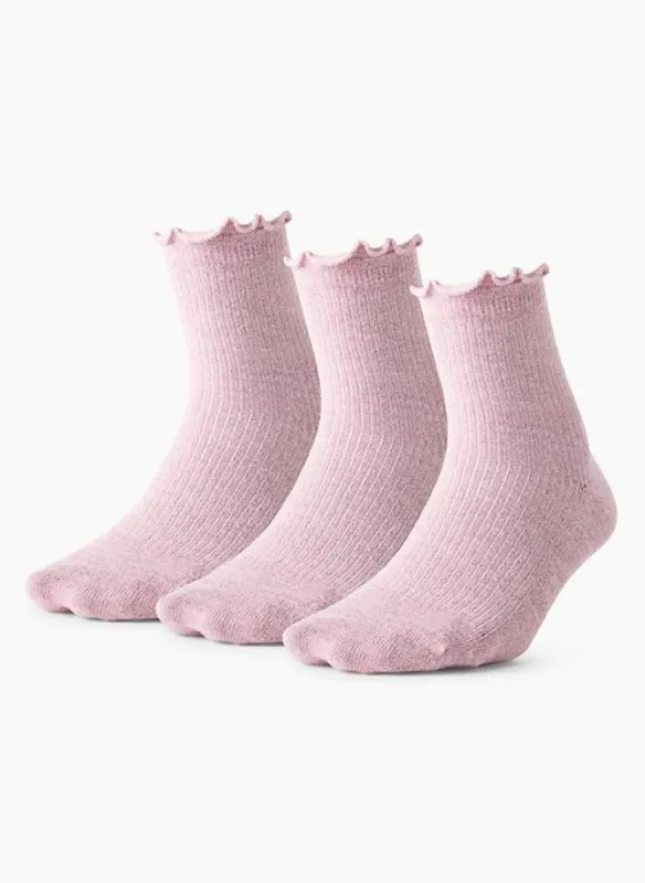 sugarplum crew sock 3-pack sold by Aritzia