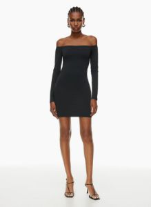 contour off-shoulder longsleeve dress sold by Aritzia