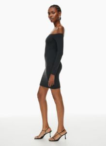 contour off-shoulder longsleeve dress sold by Aritzia