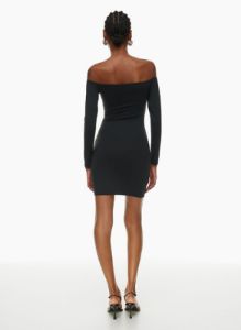 contour off-shoulder longsleeve dress sold by Aritzia