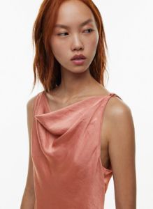 new goddess satin dress sold by Aritzia