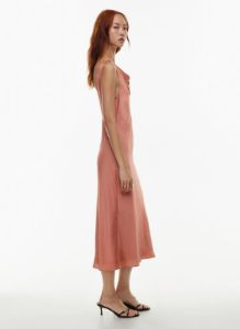 new goddess satin dress sold by Aritzia