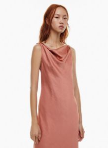 new goddess satin dress sold by Aritzia