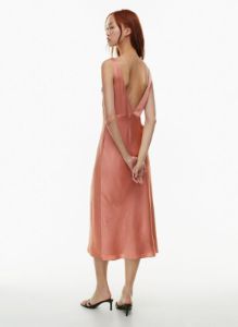new goddess satin dress sold by Aritzia