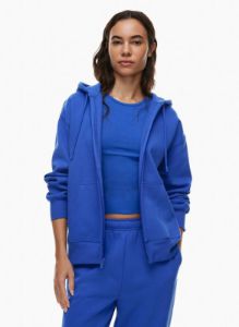 cozy fleece boyfriend zip hoodie sold by Aritzia
