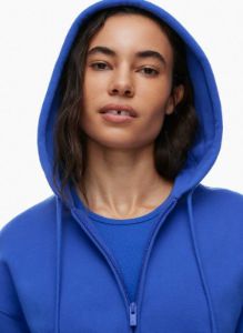 cozy fleece boyfriend zip hoodie sold by Aritzia