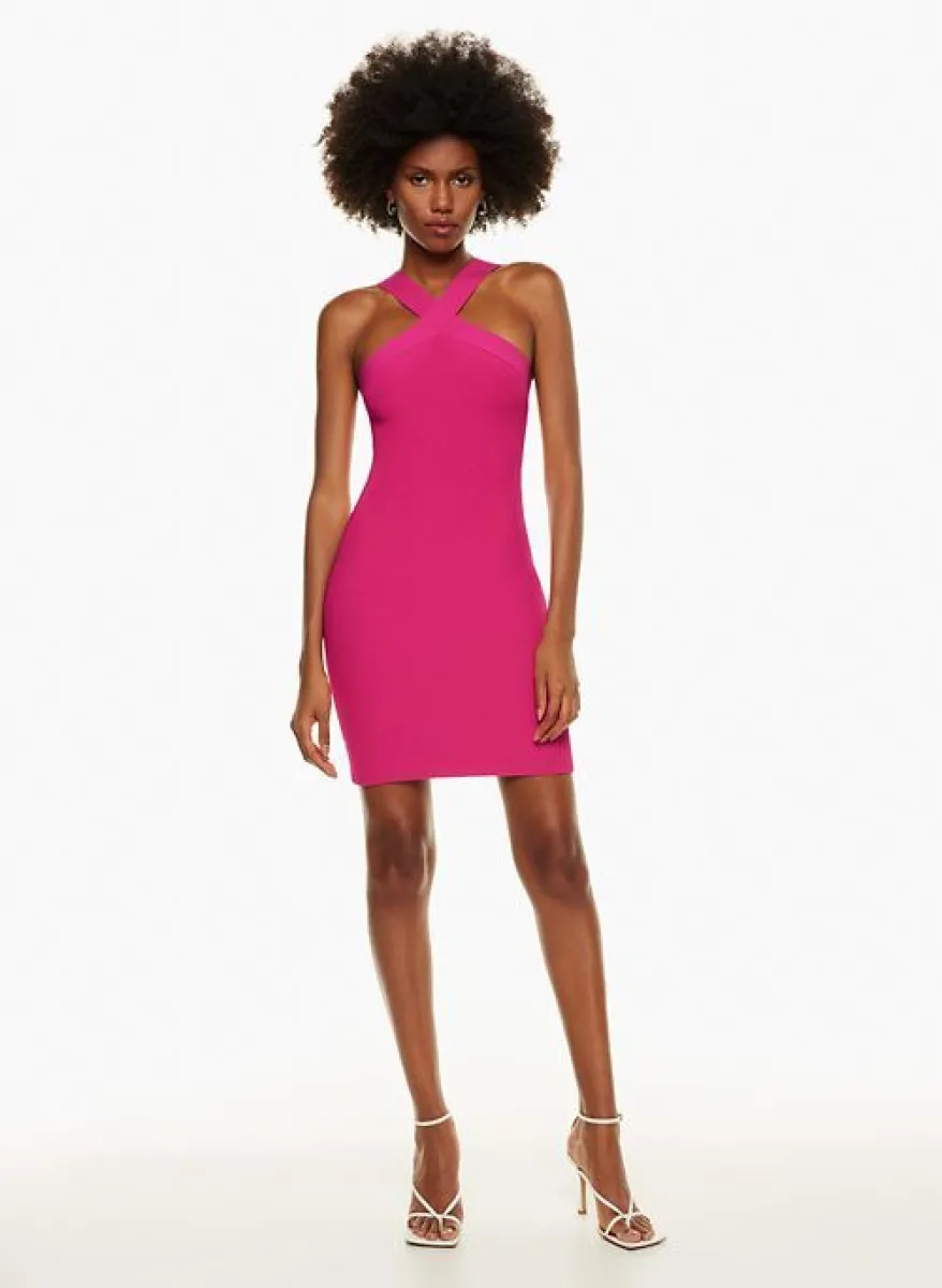 sculpt knit criss cross dress | Parallel