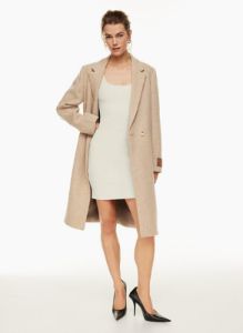 sculpt knit squareneck mini dress sold by Aritzia