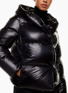 the duvet puffer short sold by Aritzia
