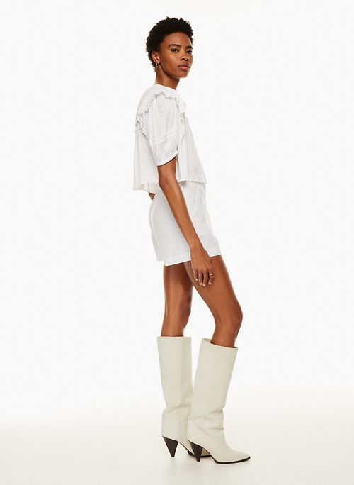 Wilfred Women's Marquetry Blouse in White size Large sold by Aritzia product image thumbnail 3